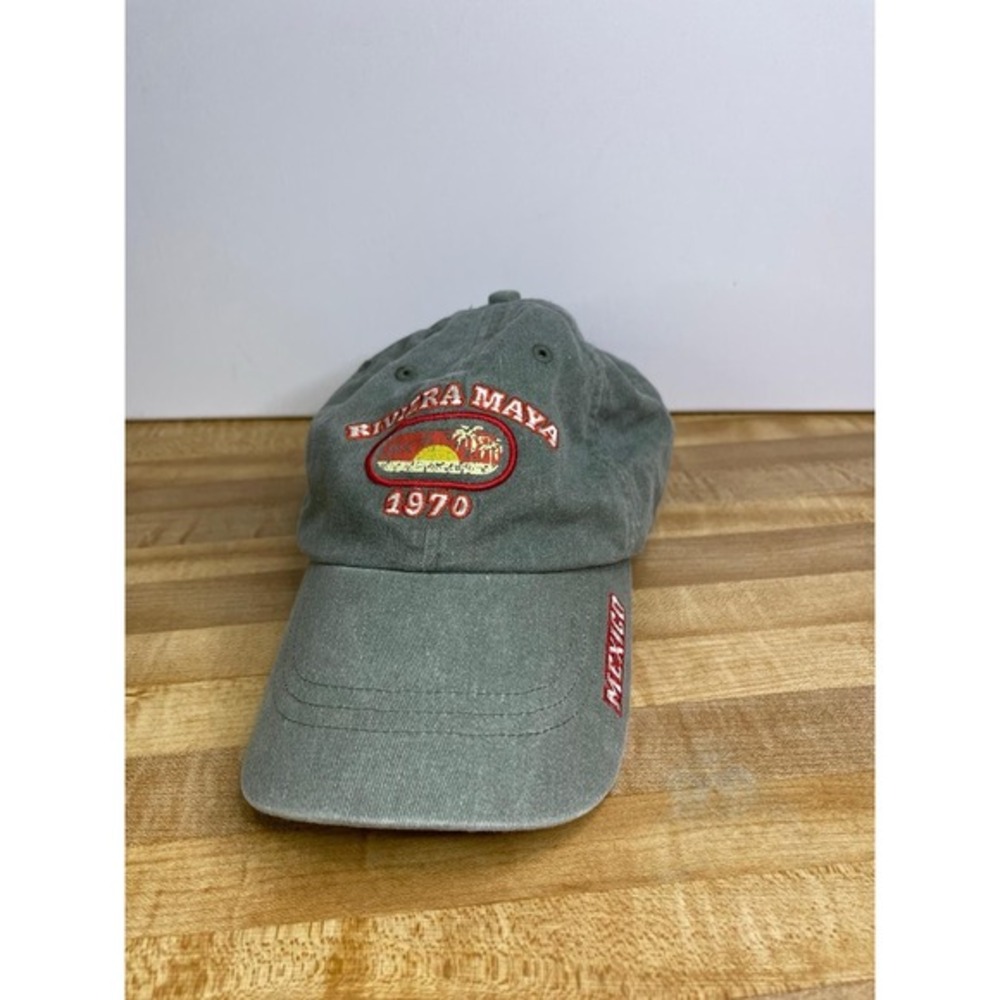 VTG Caribbean Side Riviera Maya 1970 Adjustable‎ Baseball Hat Embroidered
